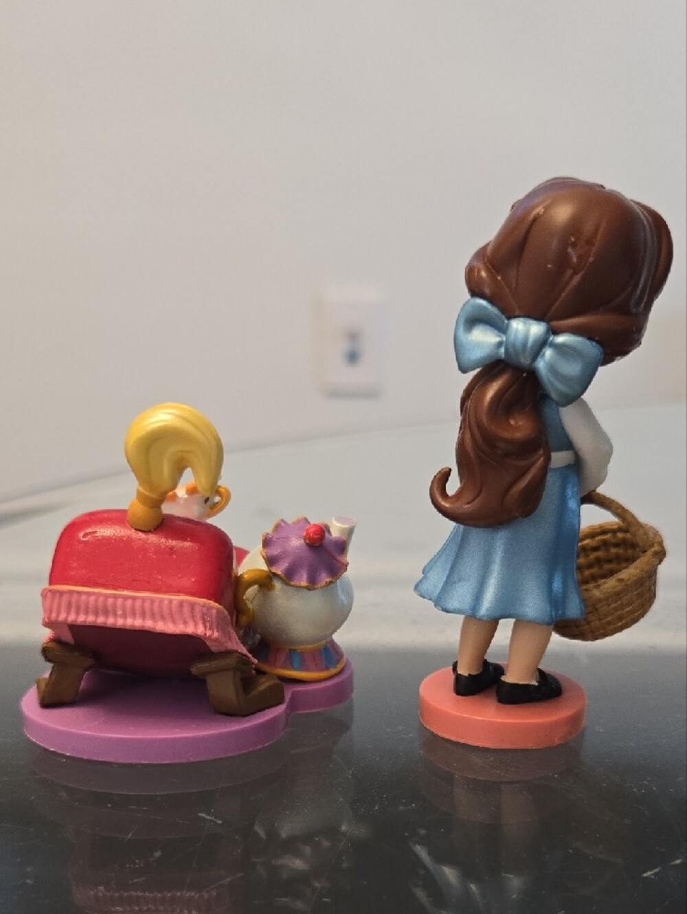 👑 Disney Store Animators' Collection 3" Belle- Beauty & Beast Mrs. Potts/Chip - Picture 2 of 6